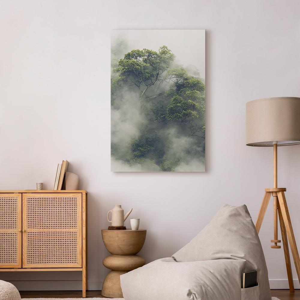 Leinwandbild - Foggy Amazon (1 Part) Vertical