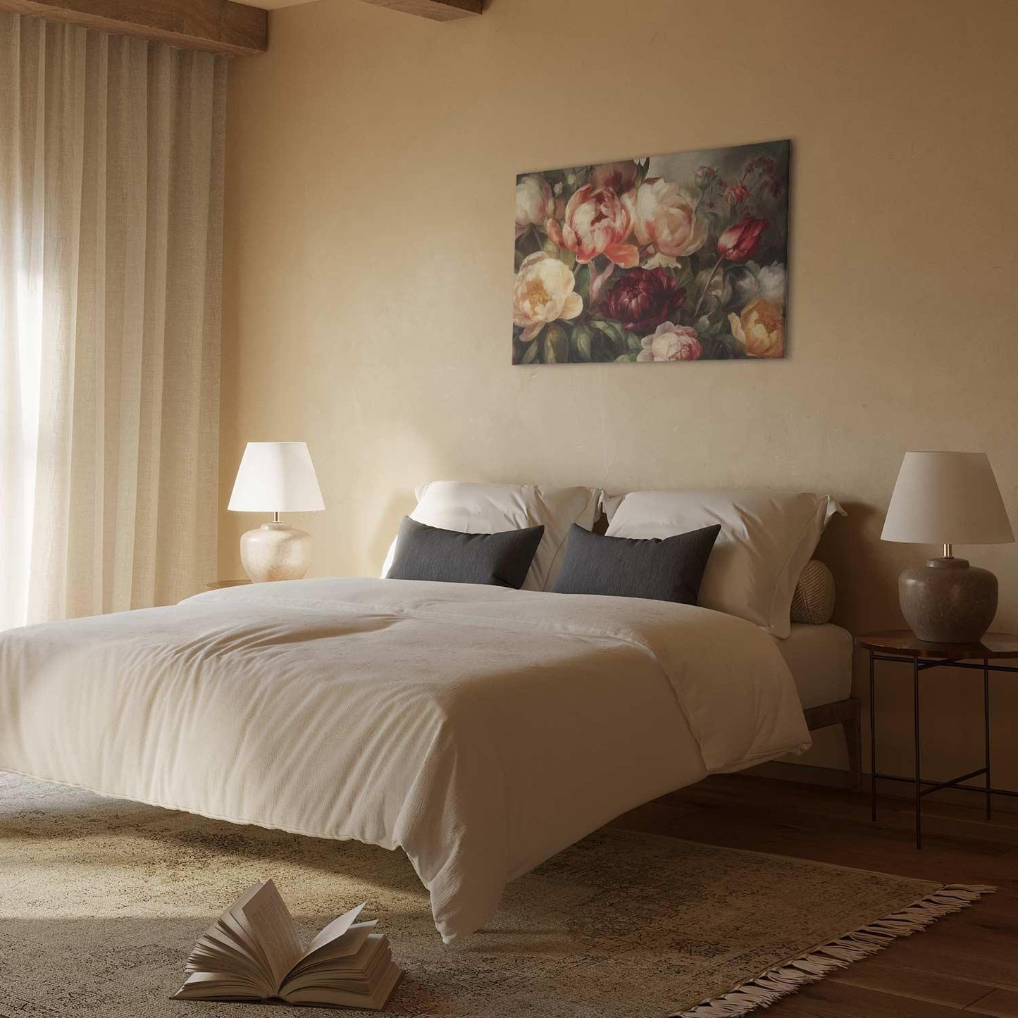 Leinwandbild - Charismatic peonies