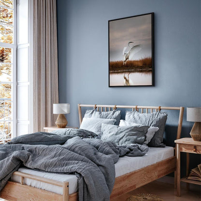 Leinwandbild - Autumn by the Lake (1 Part) Vertical