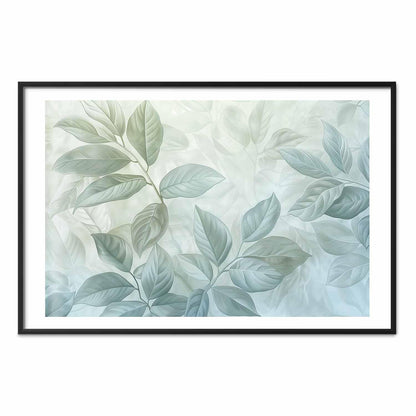 Poster - Mint Leaves - large botanical motif