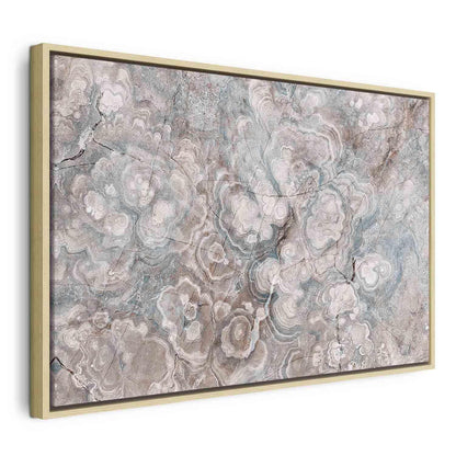 Leinwandbild - Marble flowers – natural stone structure in pastel colours
