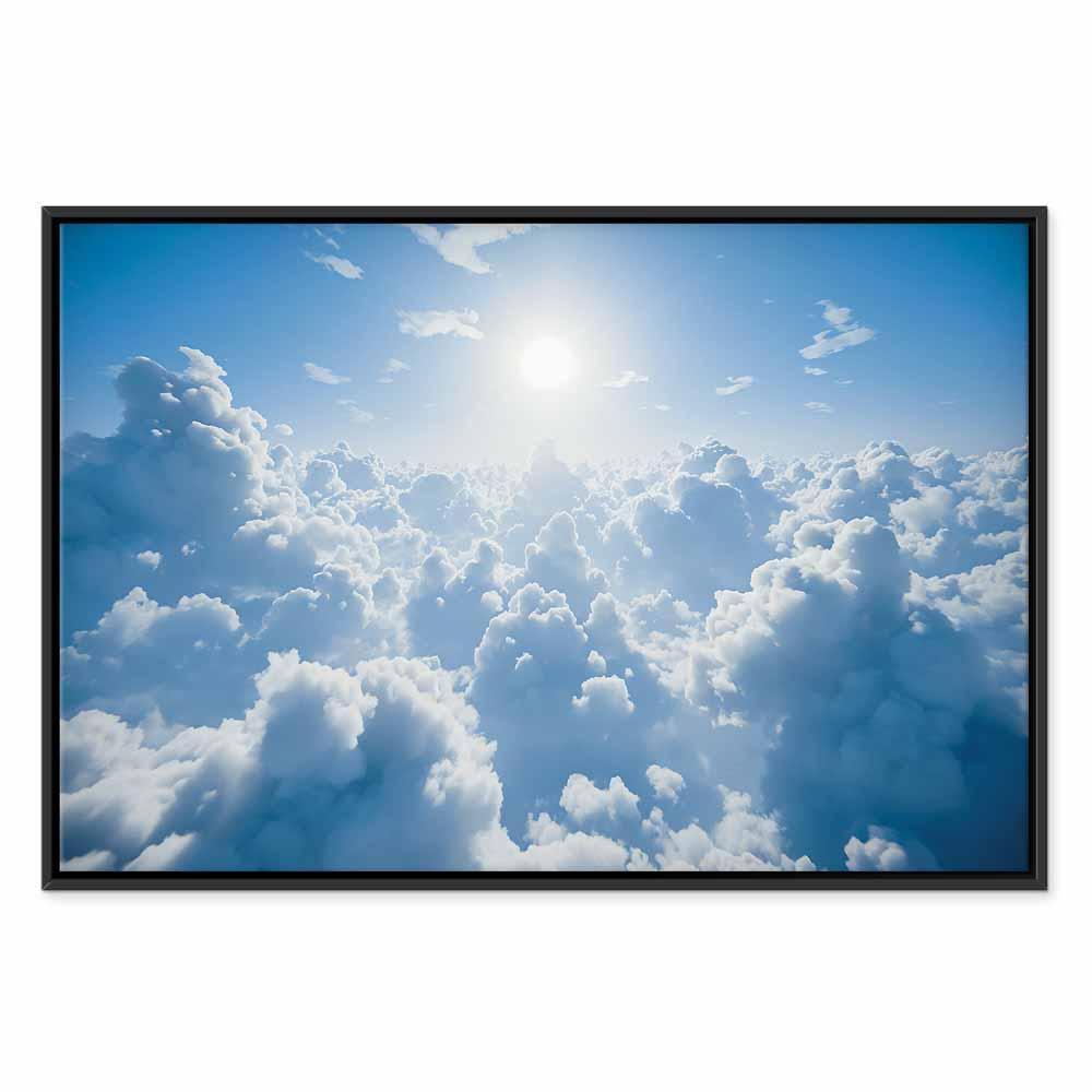 Leinwandbild - Heavenly Calm: Warm Rays of the Sun