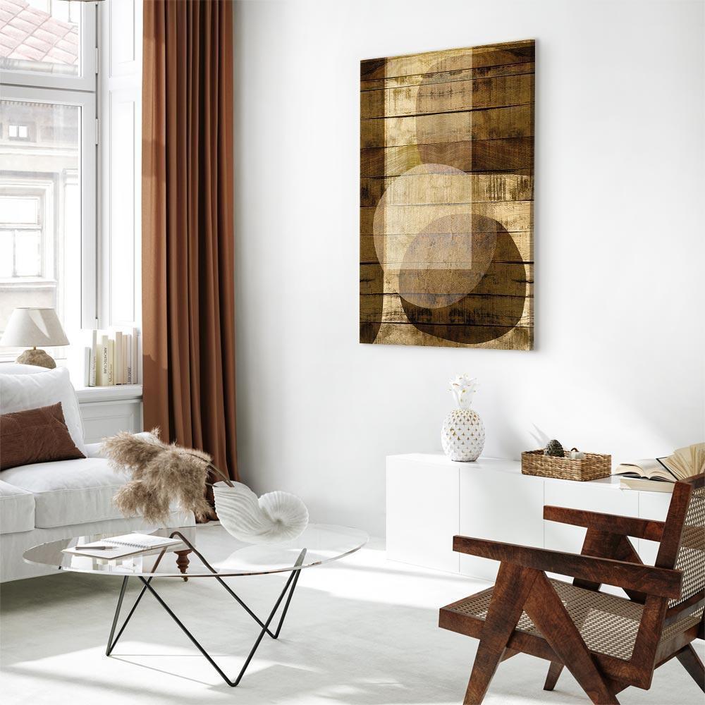 Leinwandbild - Golden Chocolate (1 Part) Vertical