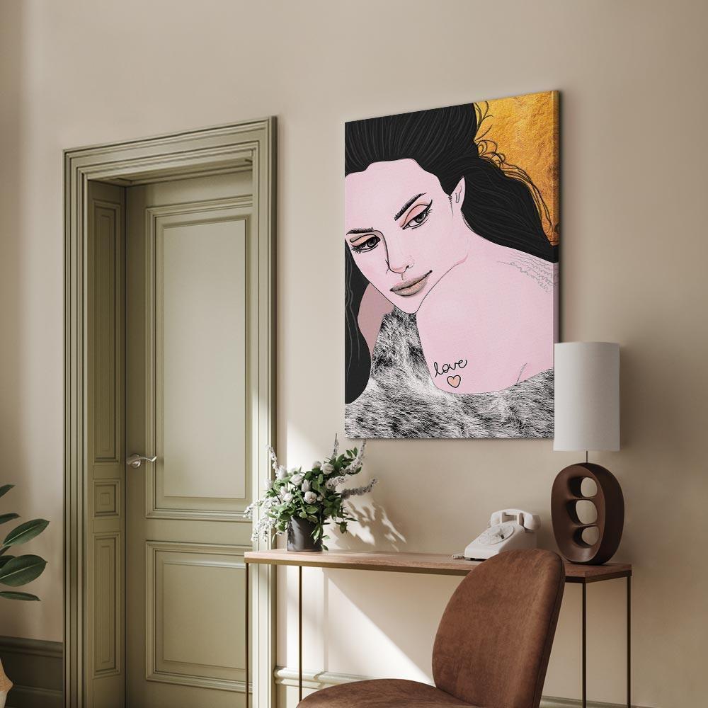 Leinwandbild - Sensual and Love (1 Part) Vertical