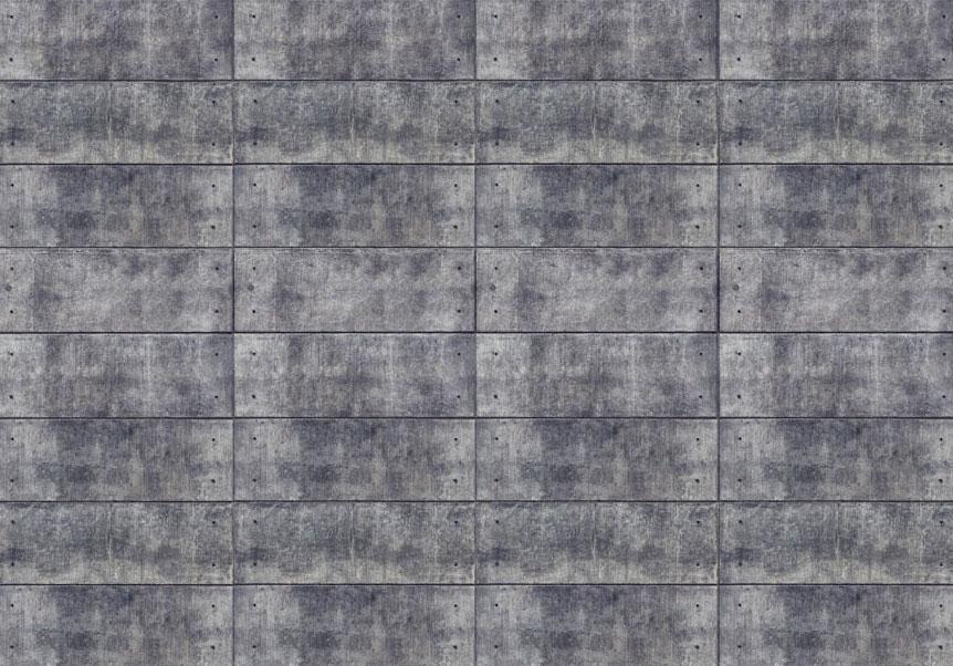 Fototapete - Grey fortress - background with regular rectangles with concrete texture Artgeist