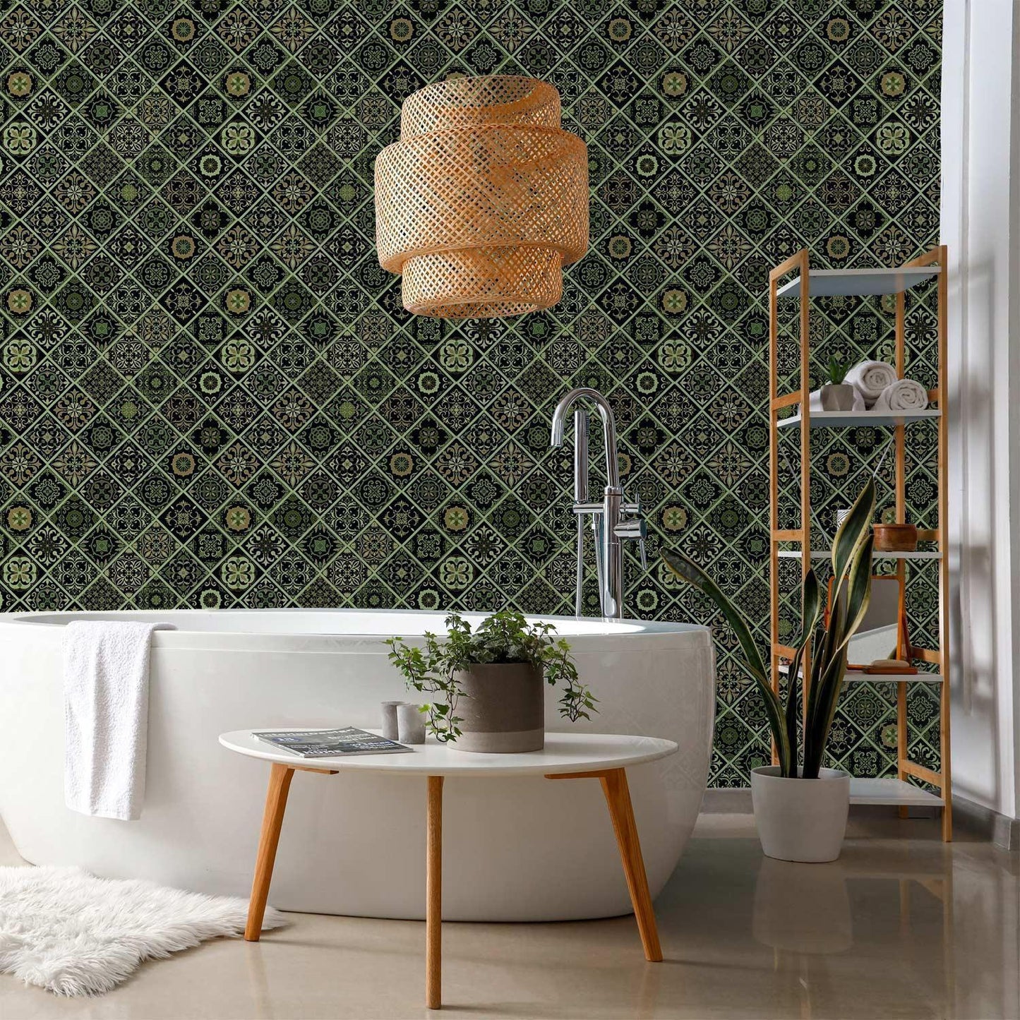 Tapete - Olive Mosaic