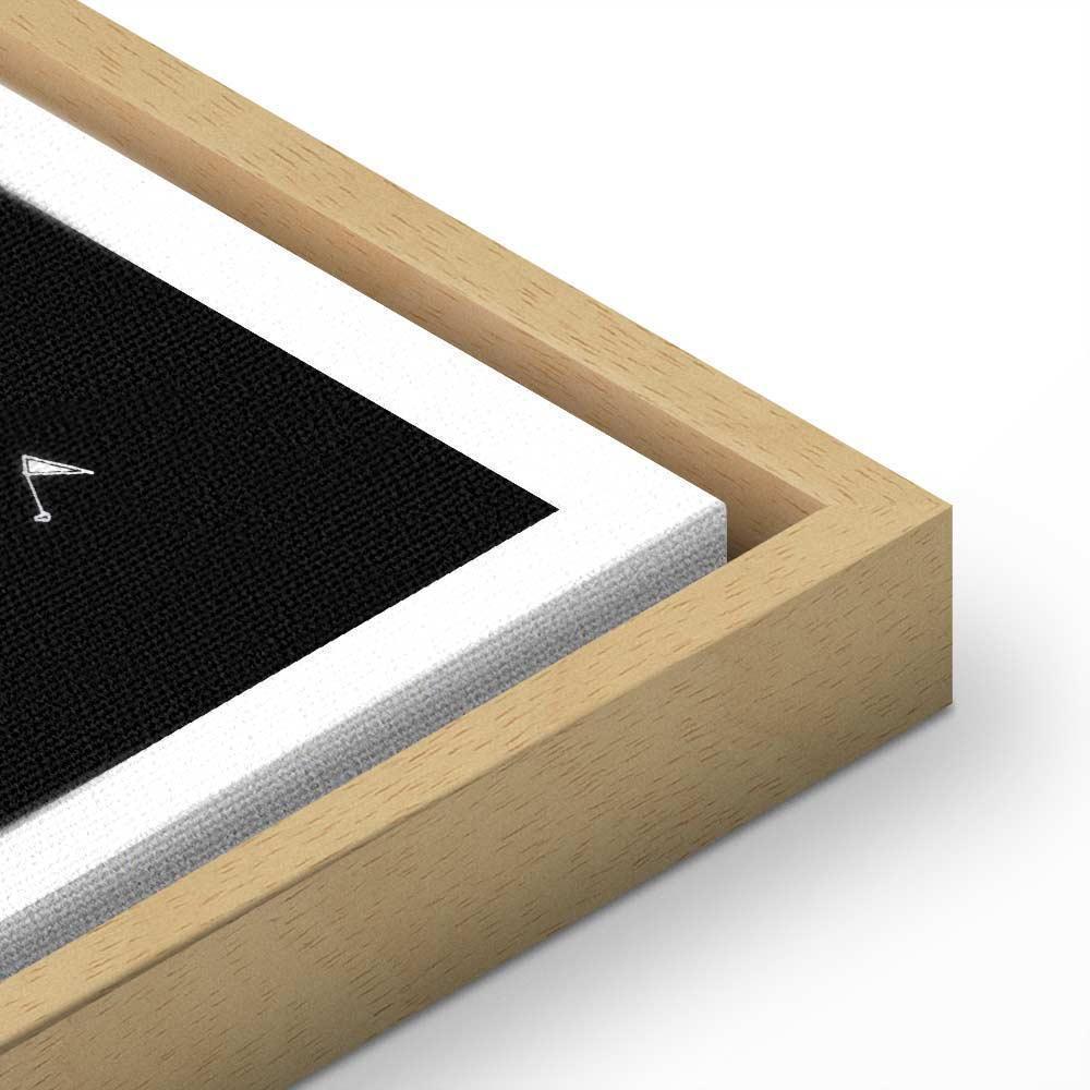 Leinwandbild - City Plan: Gdansk (1 Part) Vertical