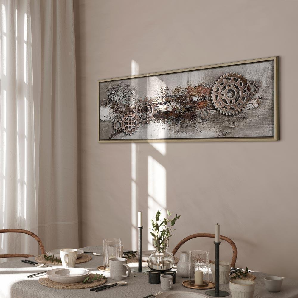 Leinwandbild - Steel Cranks (1 Part) Narrow