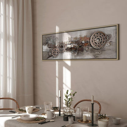 Leinwandbild - Steel Cranks (1 Part) Narrow