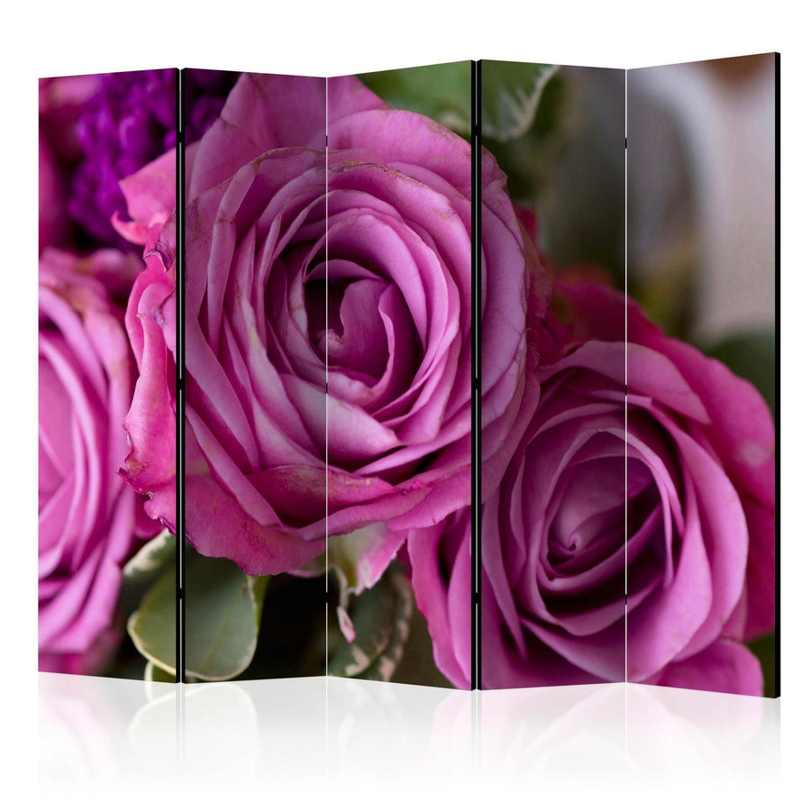 Paravent - Bunch of lila flowers II Artgeist