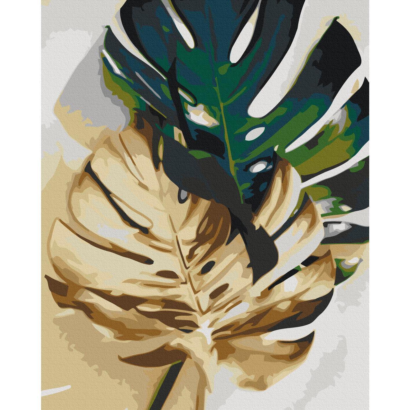Malen nach Zahlen - Golden Monstera