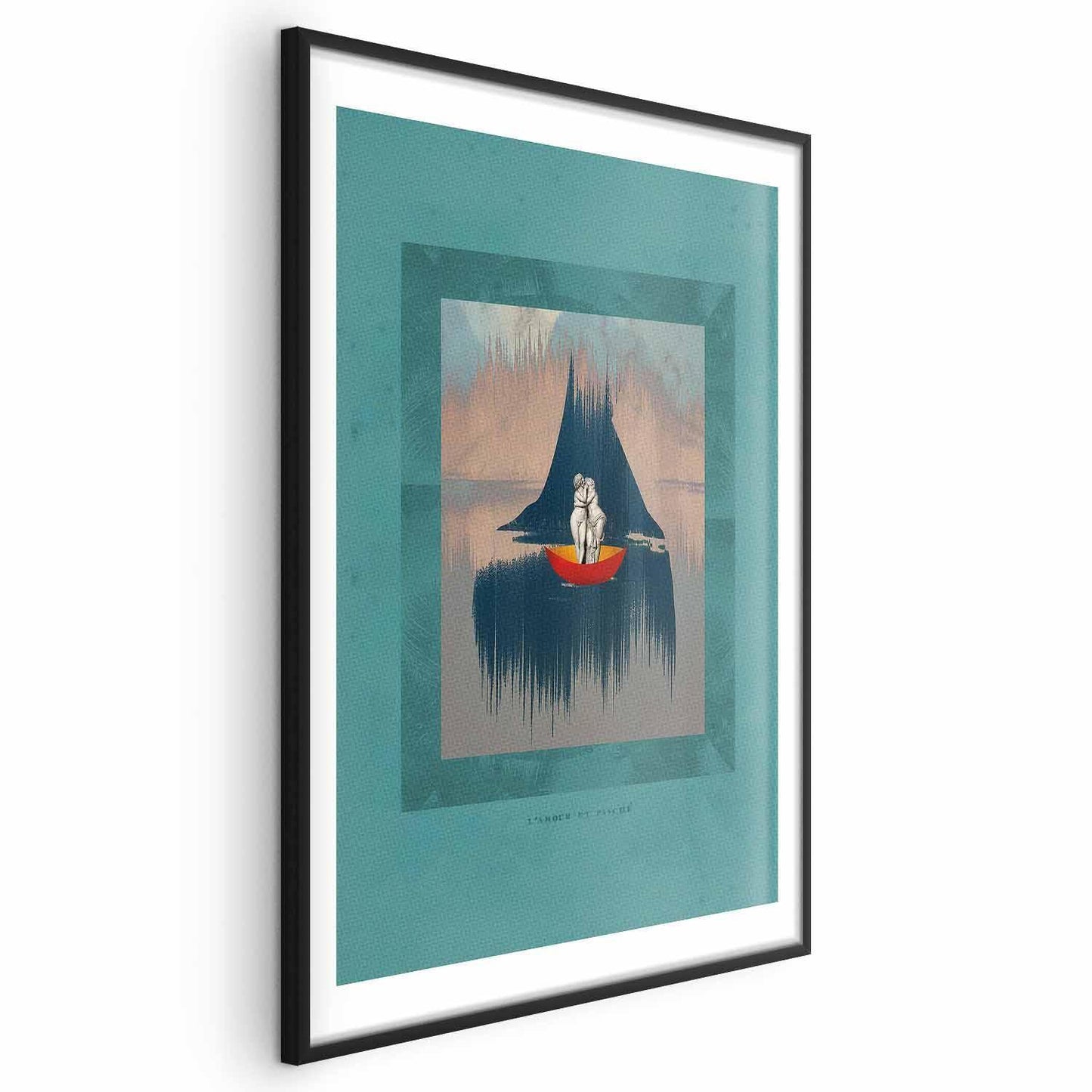 Poster - Couple on a Boat Artgeist