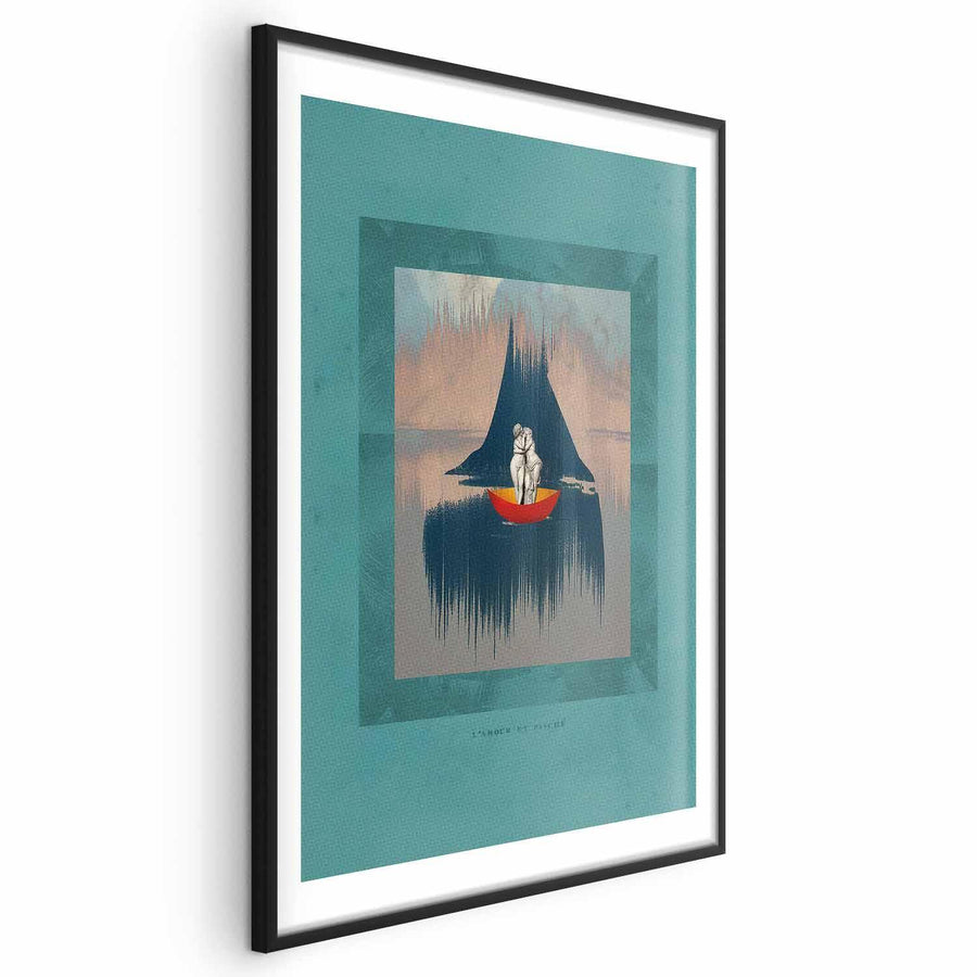 Poster - Couple on a Boat Artgeist
