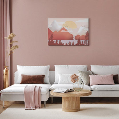 Leinwandbild - Landscape at Sunset (1 Part) Wide