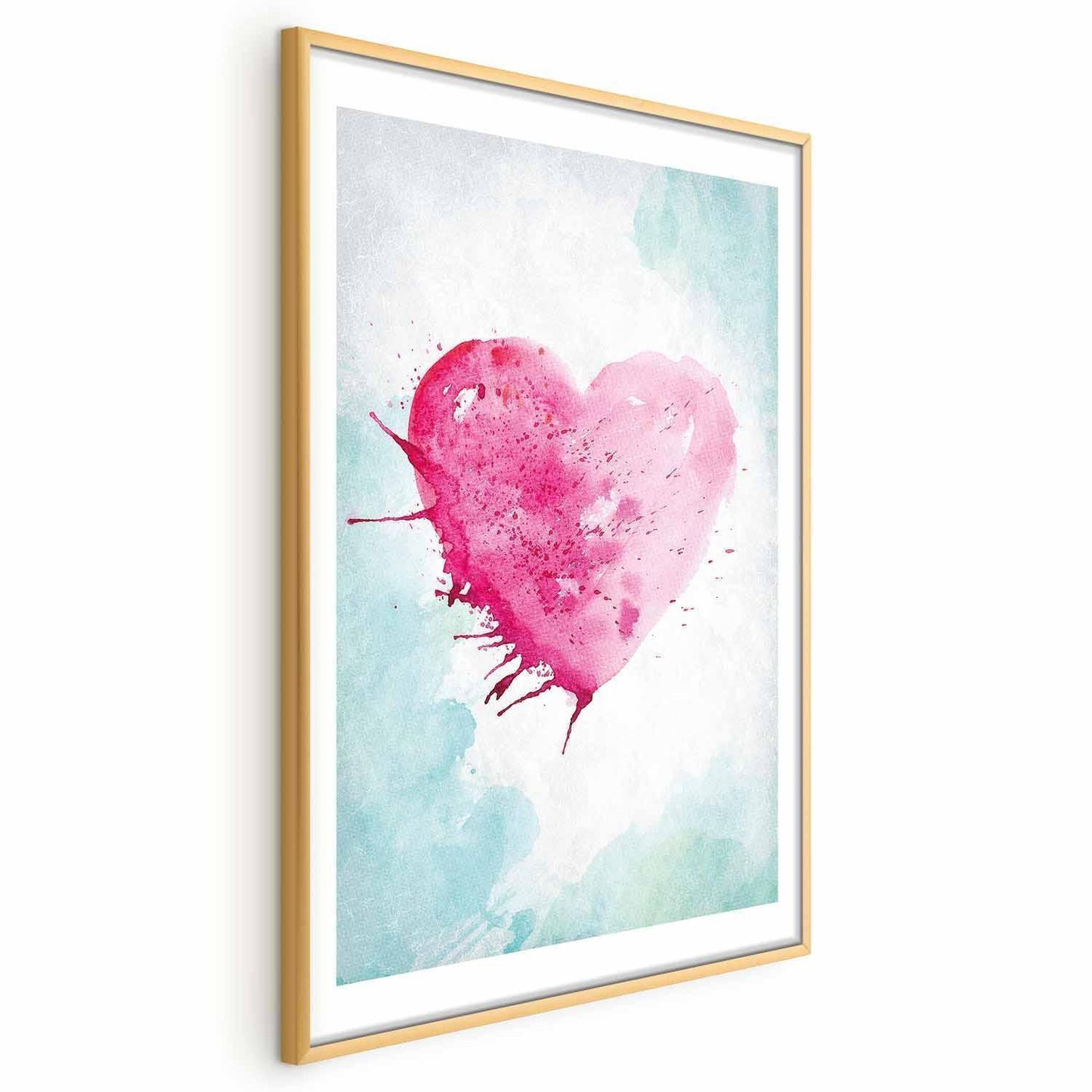Poster - Watercolor Heart Artgeist