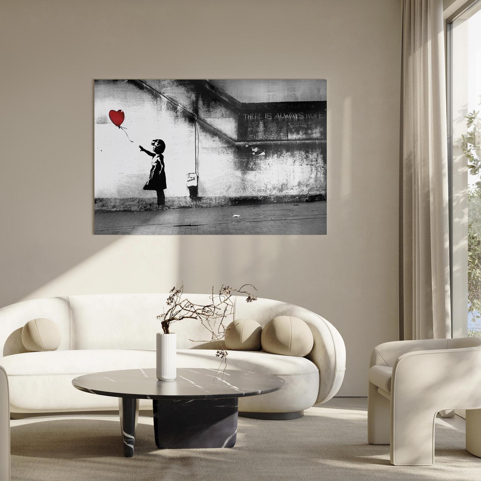 Leinwandbild - hope (Banksy) Artgeist