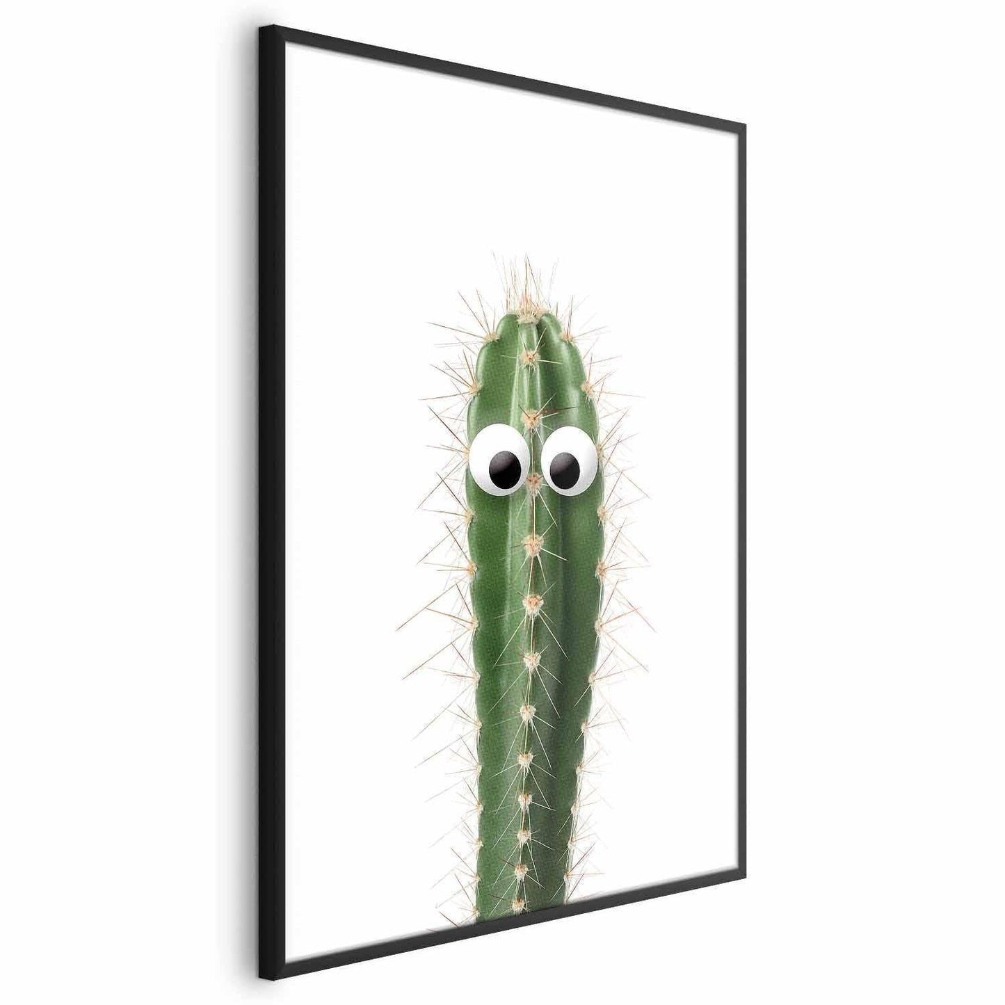 Poster Lebender Kaktus – Humorvolles Pflanzenmotiv