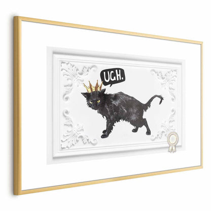 Poster - Cat with a Crown Artgeist