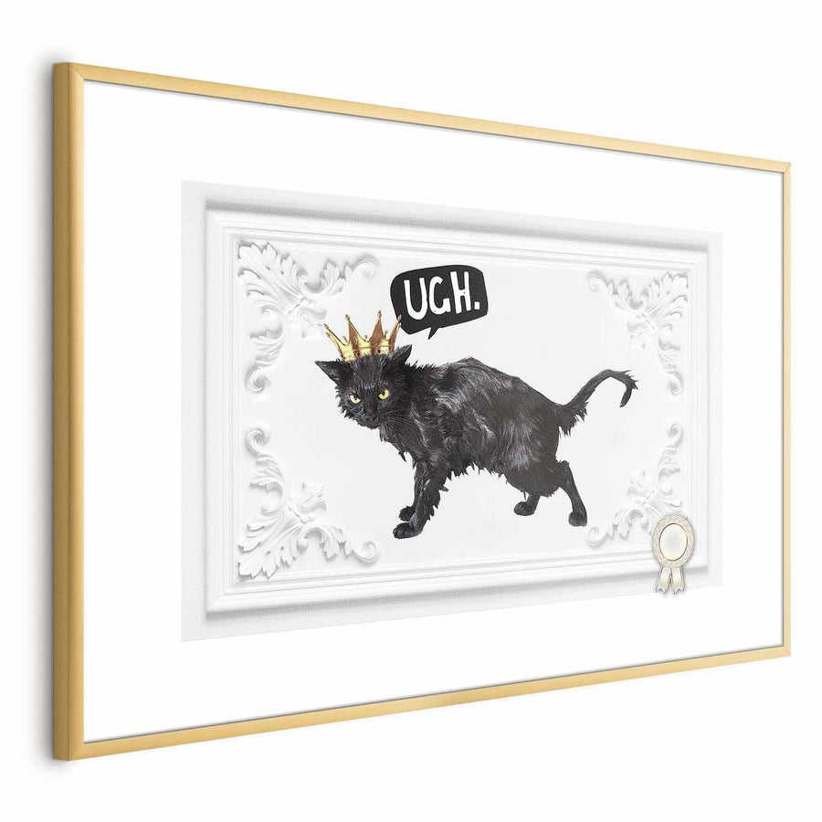 Poster - Cat with a Crown Artgeist