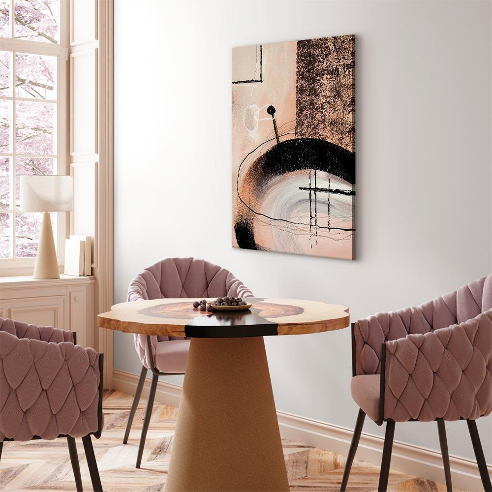 Leinwandbild - Art of Shapes (1-part) - Hand-Painted Abstract Artwork