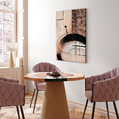 Leinwandbild - Art of Shapes (1-part) - Hand-Painted Abstract Artwork