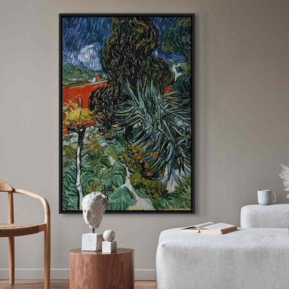 Leinwandbild - The Garden of Dr Gachet in Auvers (Vincent Van Gogh) Artgeist