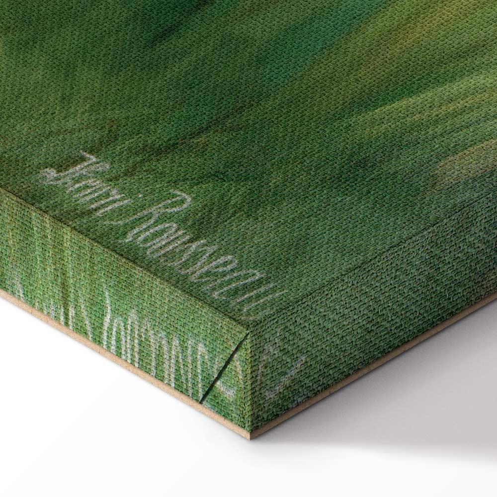 Leinwandbild - Henri Rousseau – Le Lion ayant faim se jette sur l'Antilope