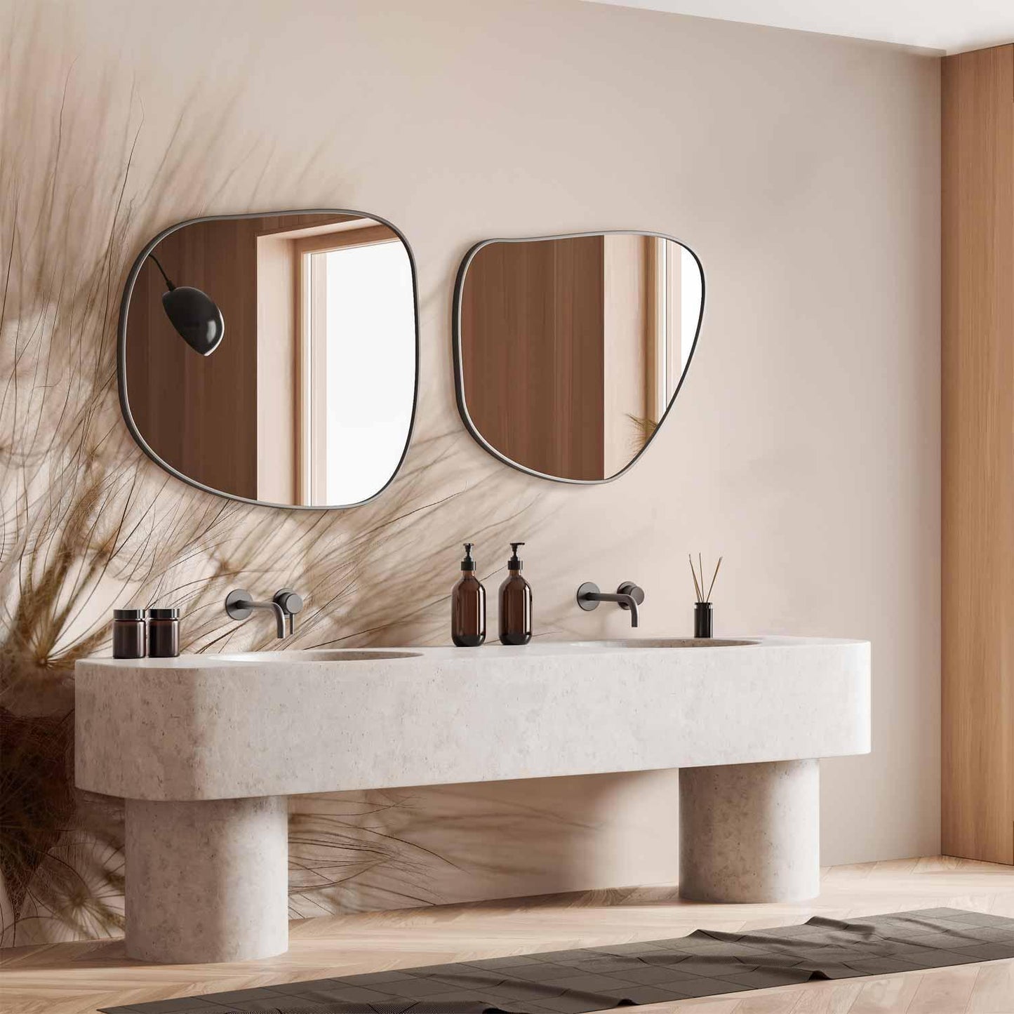 Fototapete - Nature close-up - close-up motif of a blowfly flower in sepia