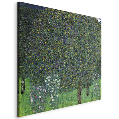 Leinwandbild - Gustav Klimt – Roses Among the Trees