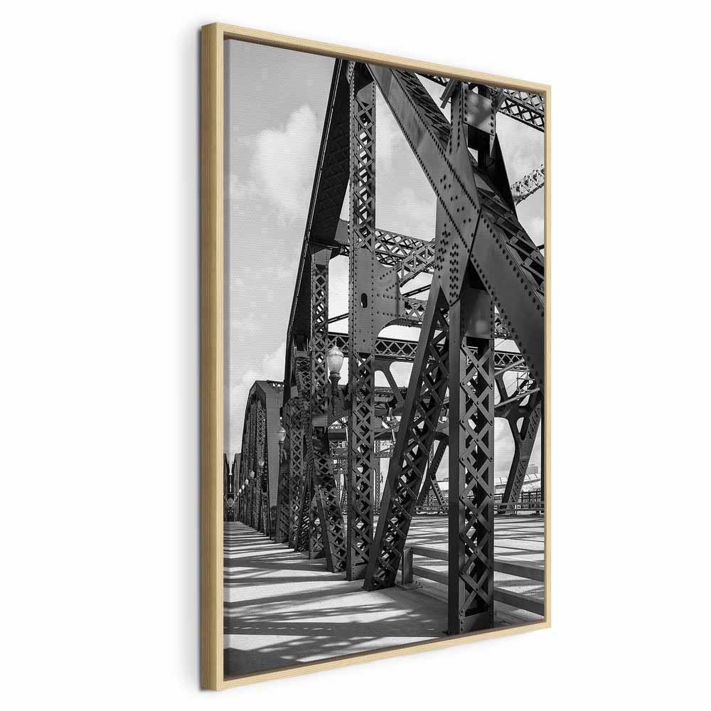 Leinwandbild - Bridge at Morning (1 Part) Vertical