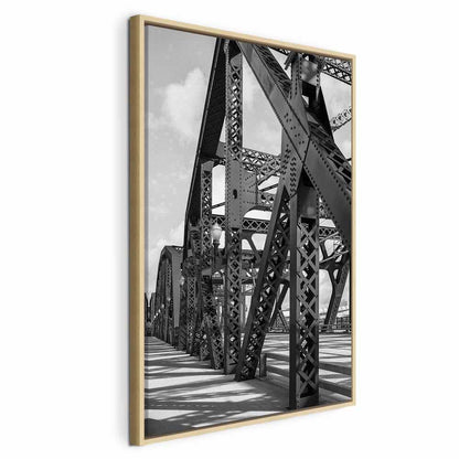 Leinwandbild - Bridge at Morning (1 Part) Vertical