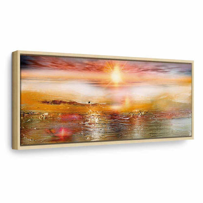 Leinwandbild - Orange Sea