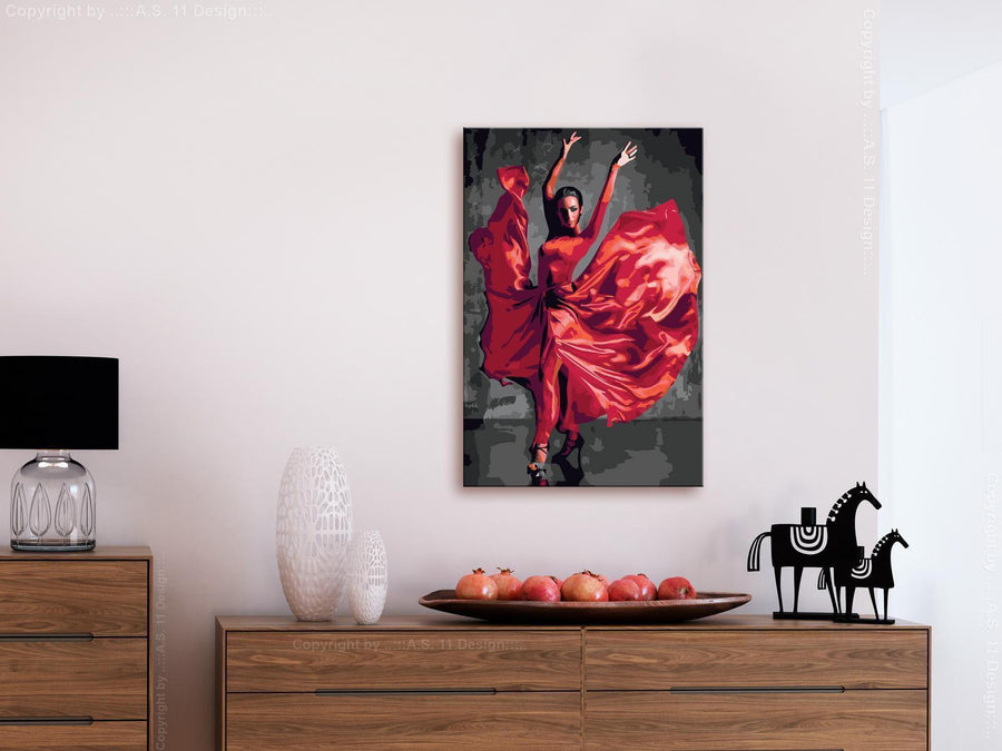 Malen nach Zahlen - Red Dress