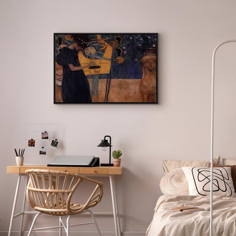 Leinwandbild - Gustav Klimt – Music