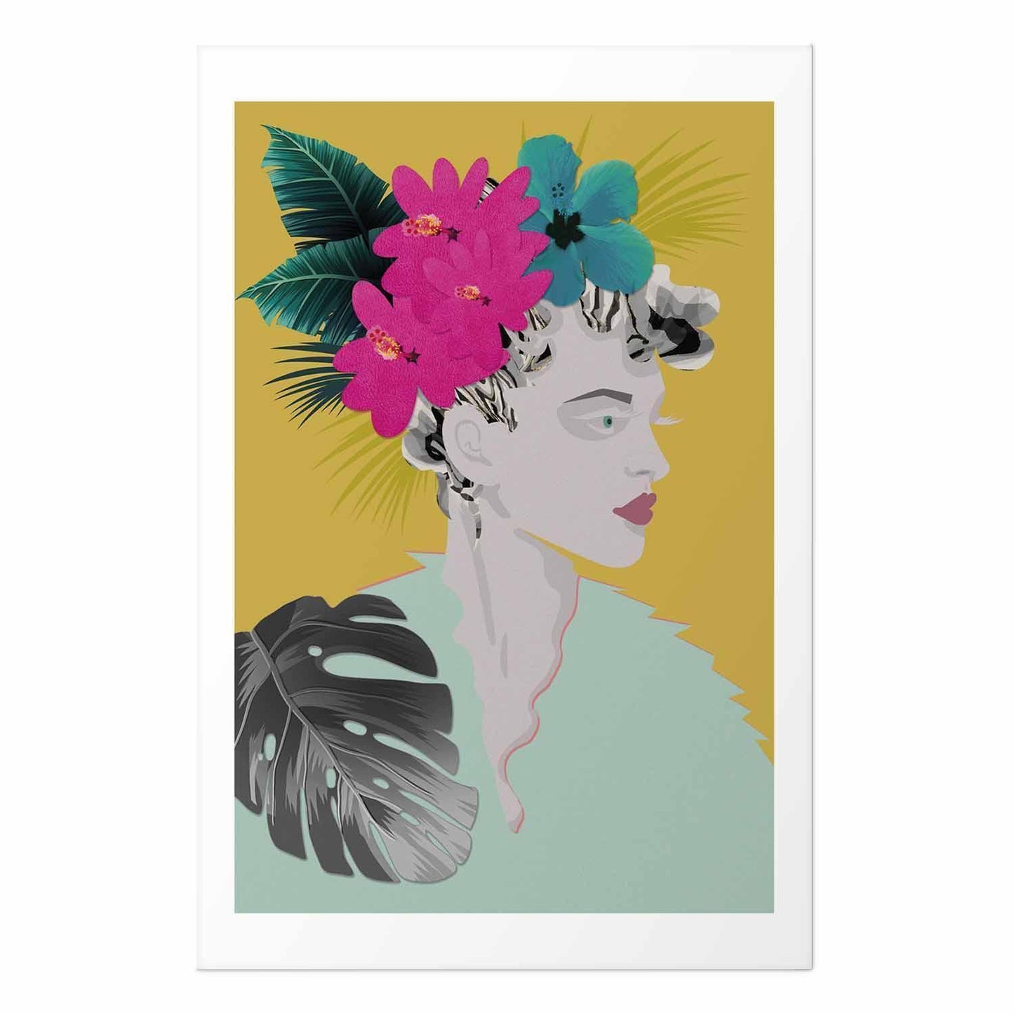 Poster - Flowers in the Hair