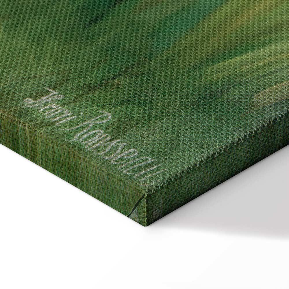 Leinwandbild - Henri Rousseau – Le Lion ayant faim se jette sur l'Antilope