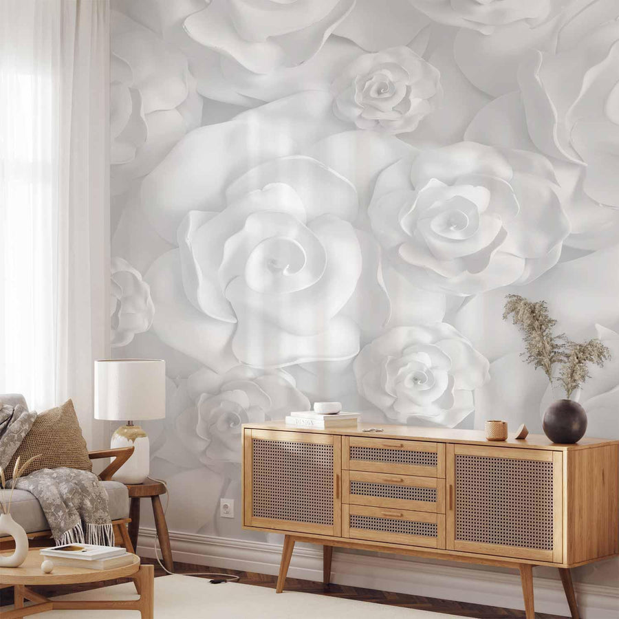 Fototapete - Plaster Flowers Artgeist
