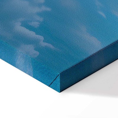 Leinwandbild - Ocean in the Air: Waving Clouds Reflecting Morning Light