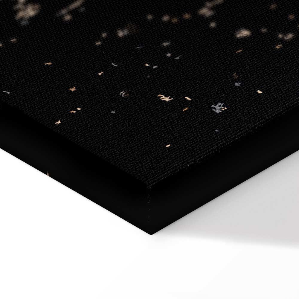 Leinwandbild - Symmetry of Shapes (1-part) - Graphic Motif in Black Shade