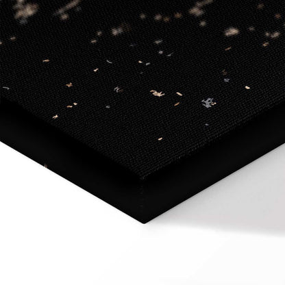 Leinwandbild - Symmetry of Shapes (1-part) - Graphic Motif in Black Shade