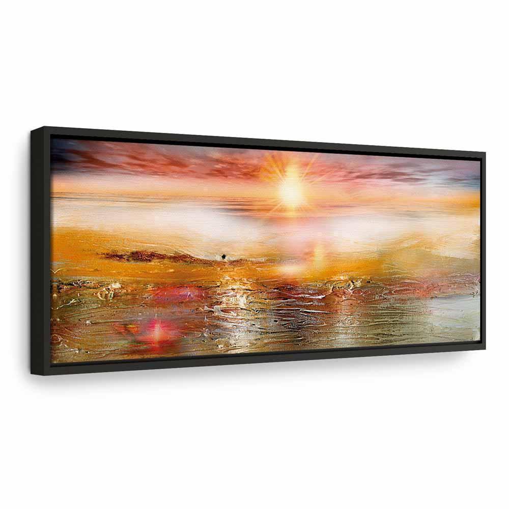 Leinwandbild - Orange Sea