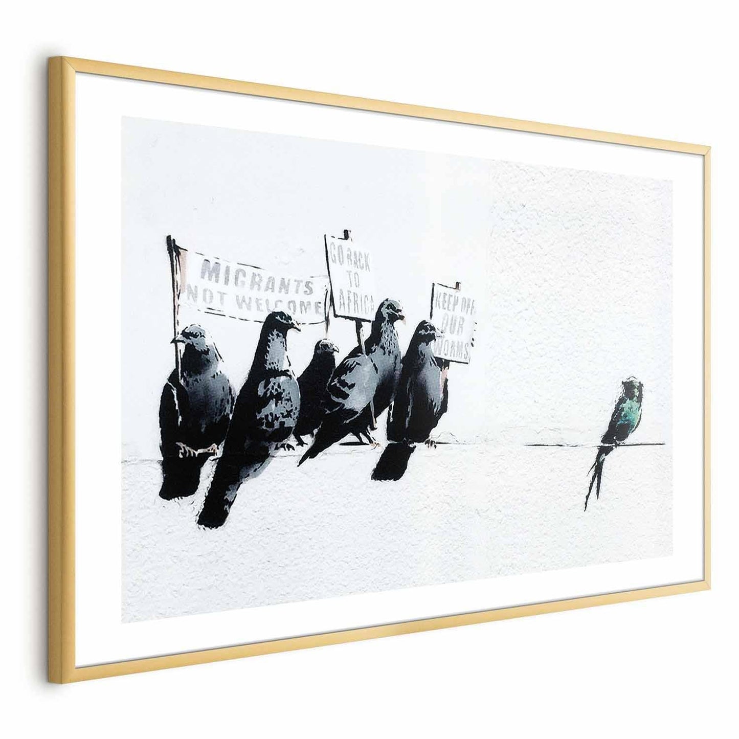 Poster - Xenophobic Pigeons Artgeist
