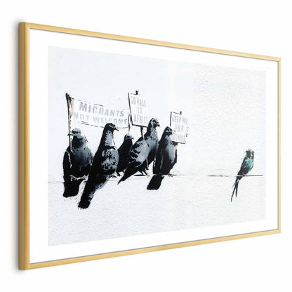 Poster - Xenophobic Pigeons Artgeist
