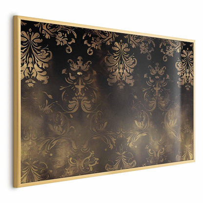 Poster - Dark Baroque Patterns with Golden Accents Artgeist