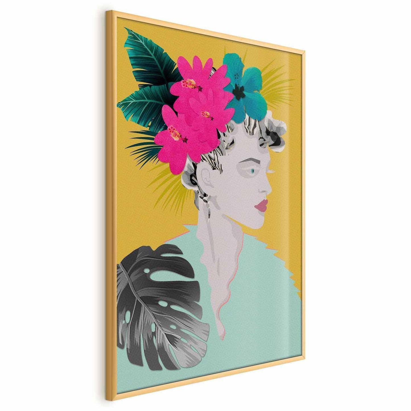 Poster - Flowers in the Hair Artgeist