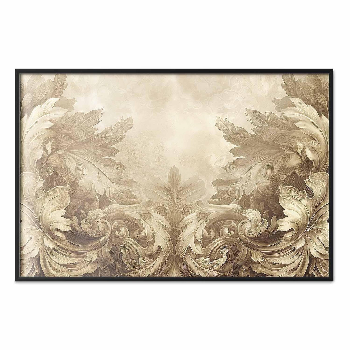 Poster - Carved Ornaments in Sepia Shades