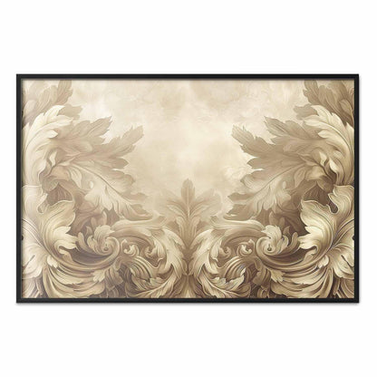 Poster - Carved Ornaments in Sepia Shades