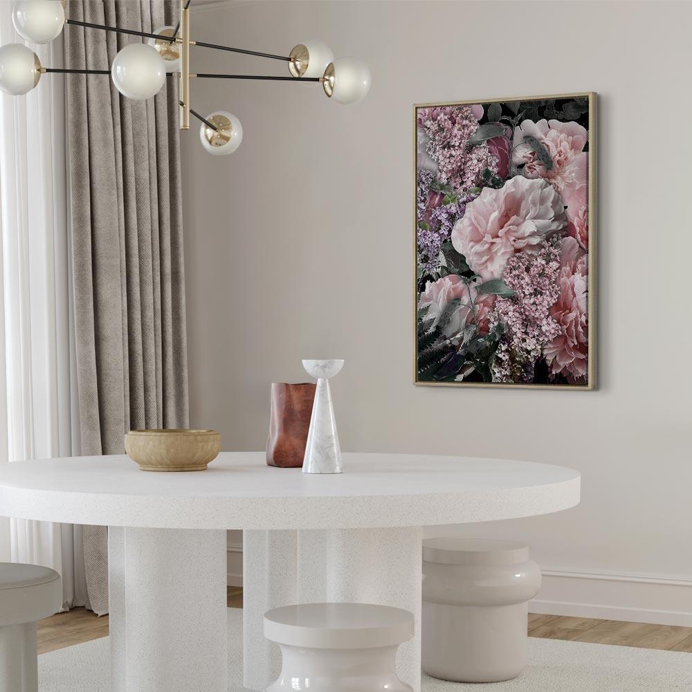 Leinwandbild - Among Flowers (1-part) - Blooming Plants in Nature's Colors