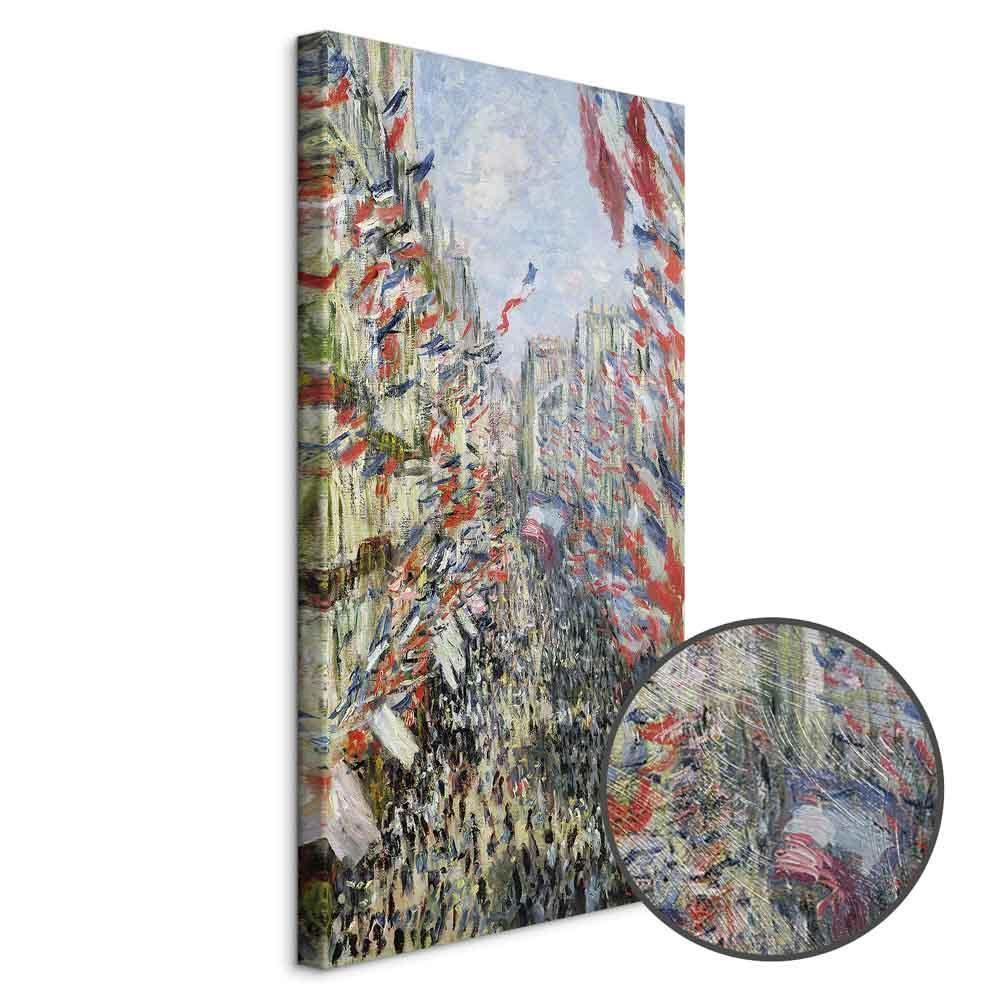 Leinwandbild - Claude Monet – The Rue Montorgueil in Paris, Celebration of June 30, 1882