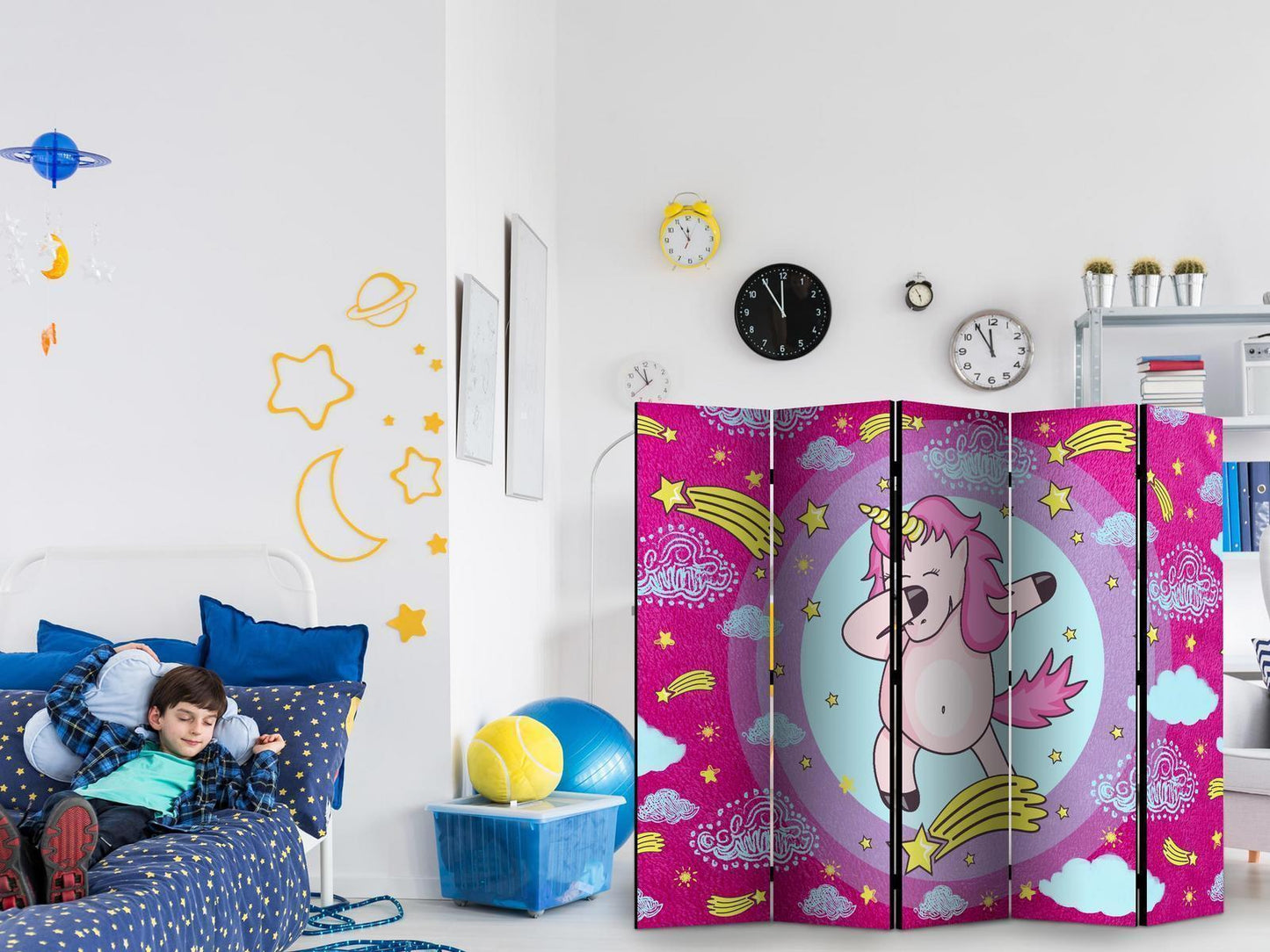 Paravent – Tanzendes Einhorn II